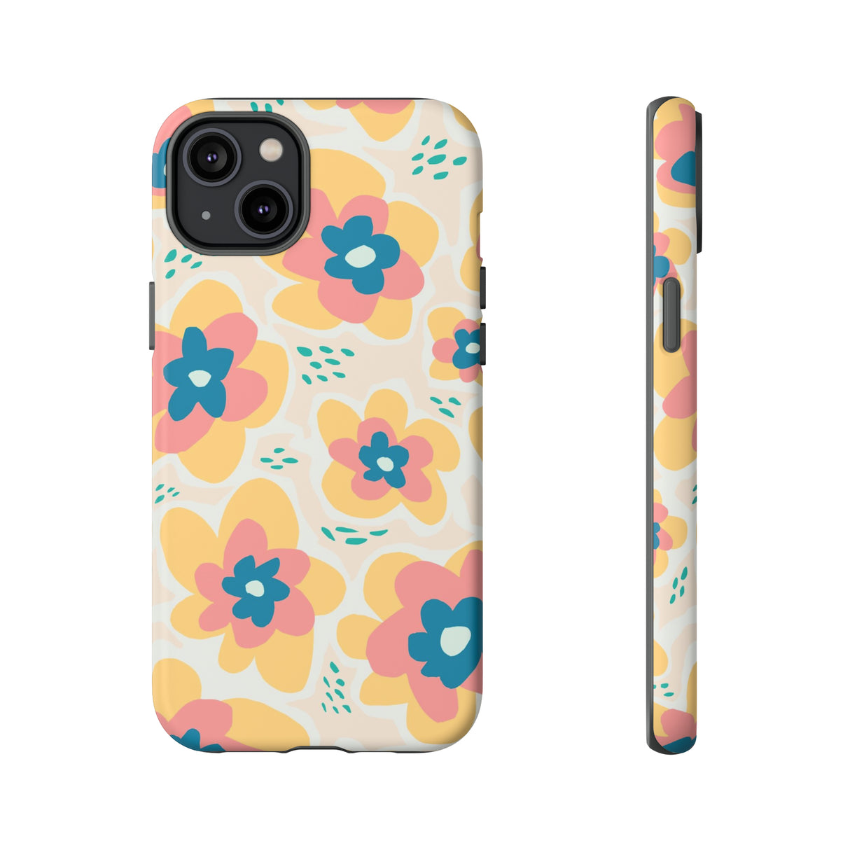 Yellow Happy Flower - Protective Phone Case