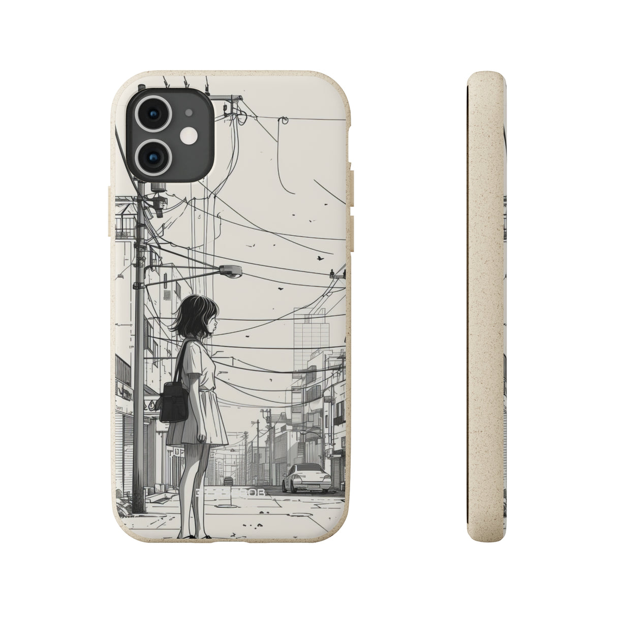 Urban Solitude Sketch | Biodegradable Phone Case