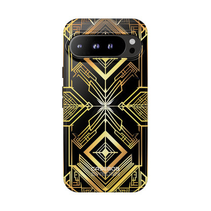 Golden Geometric Symphony Google Pixel 9 - Tough