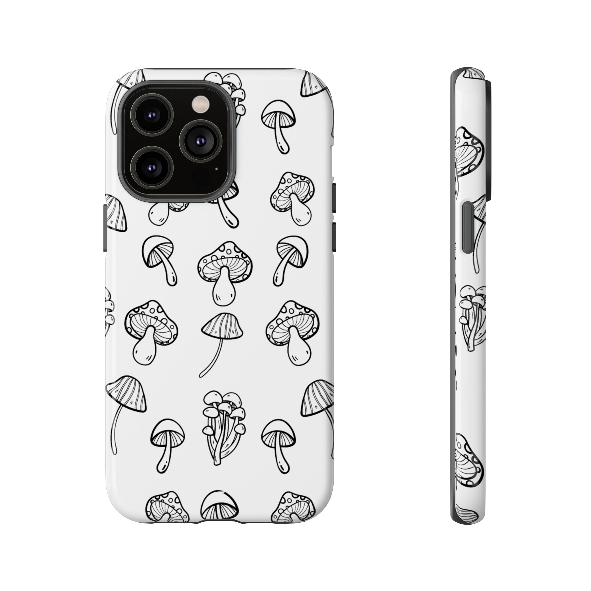Mushroom Line Play - iPhone Case