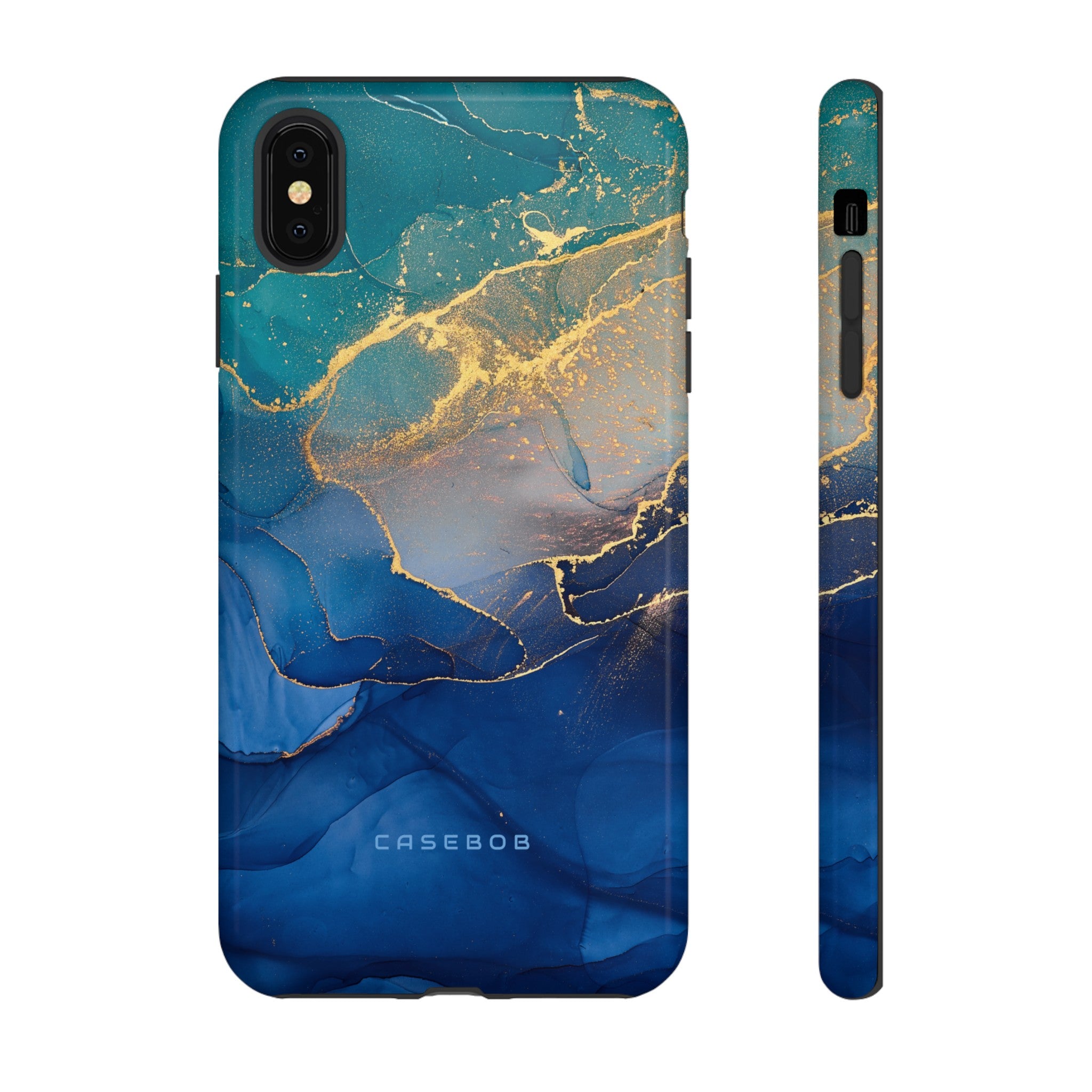 Blue Alcohol Ink - Protective Phone Case