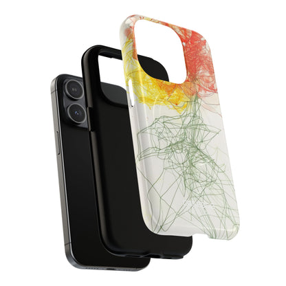 Fiery Blossom Tangle iPhone 15 - Tough+