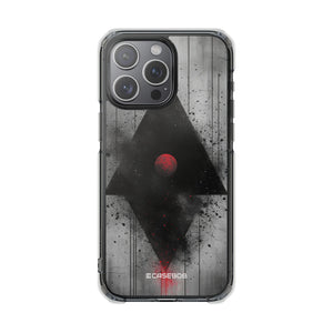 Grunge Geometry - Phone Case for iPhone (Clear Impact - Magnetic)