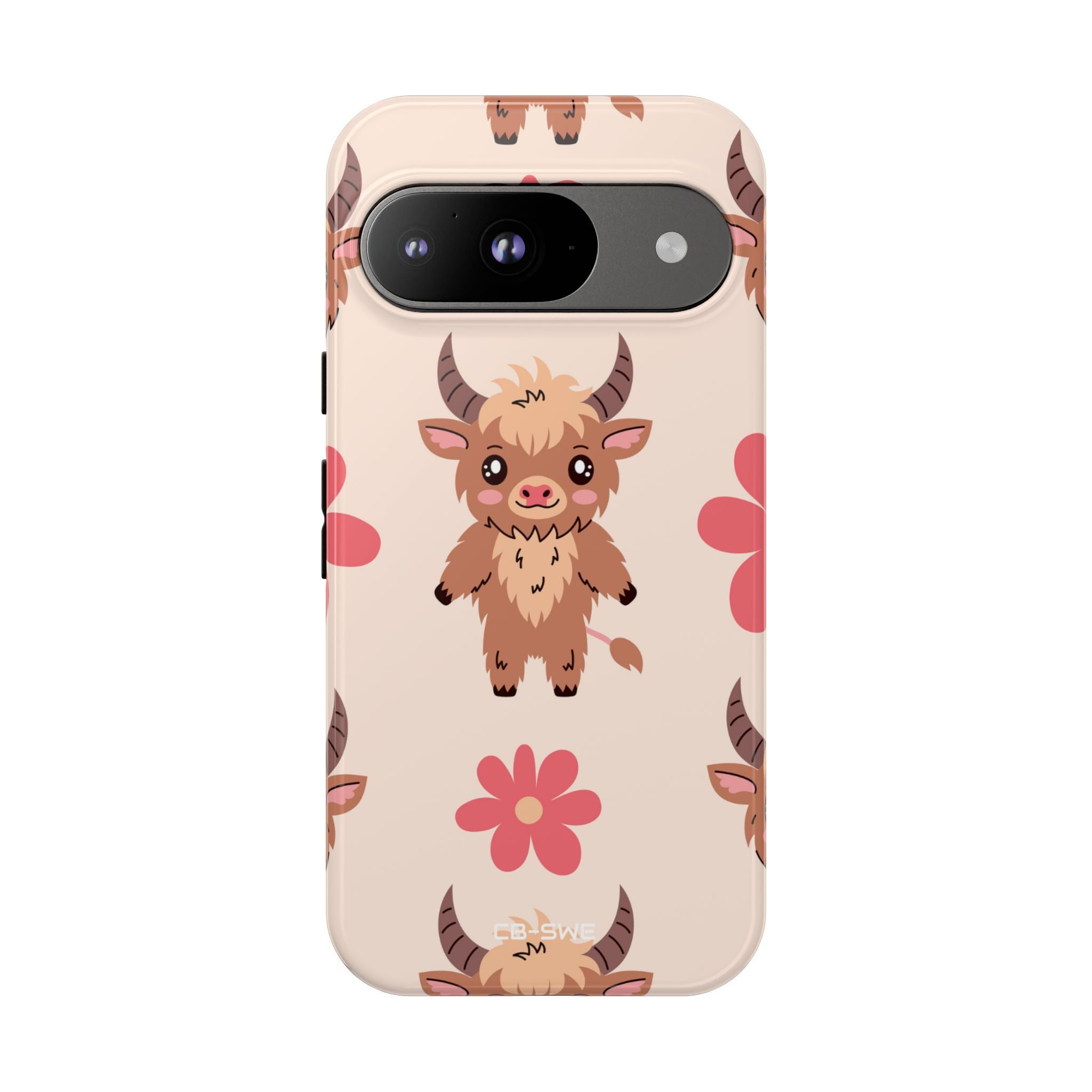 Cute Cattle & Flowers - Google Pixel Case