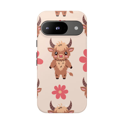 Cute Cattle & Flowers - Google Pixel Case
