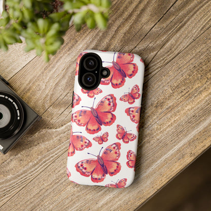 Vibrant Butterfly Dance - iPhone Case