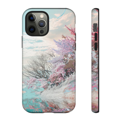 Winter Lake Weave Bliss - Protective Phone Case