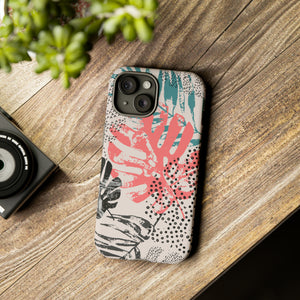 Rough Grunge Tropical - Protective Phone Case