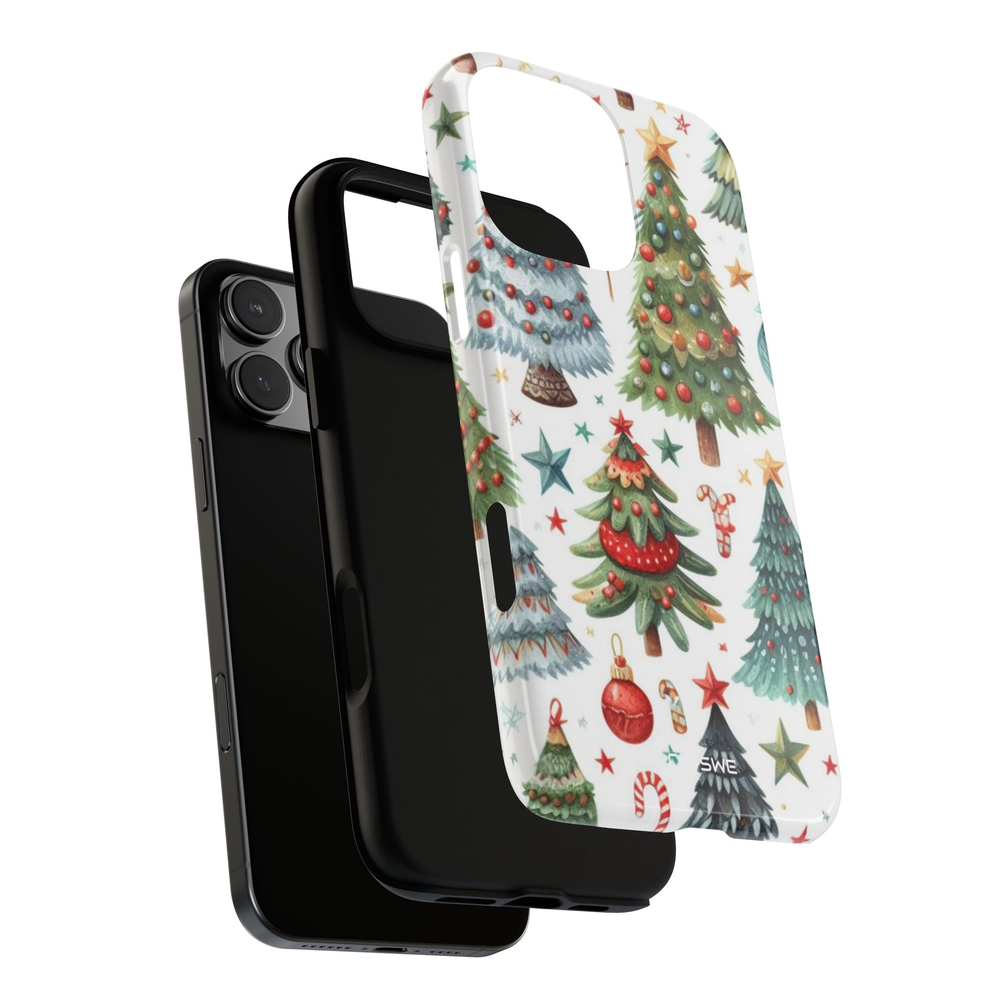 Whimsical Trees Sparkle - iPhone Case