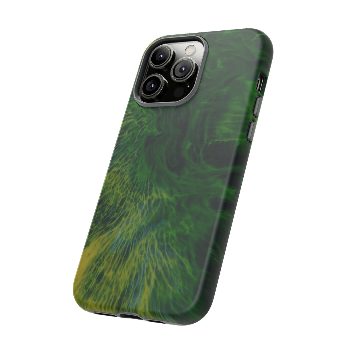 Dark Green Ink Art - Protective Phone Case