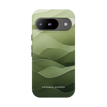 Soothing Green Waves Google Pixel 9 - Tough Phone Case