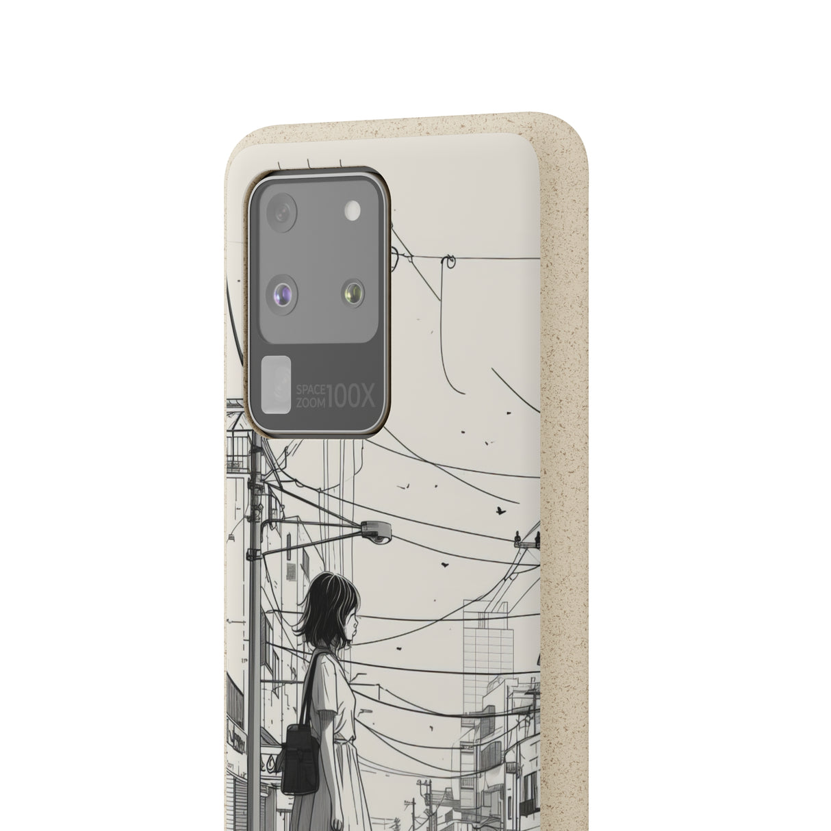 Urban Solitude Sketch | Biodegradable Phone Case