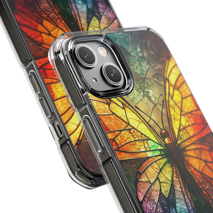 Stained Glass Butterfly iPhone 14 Plus Case - Impact