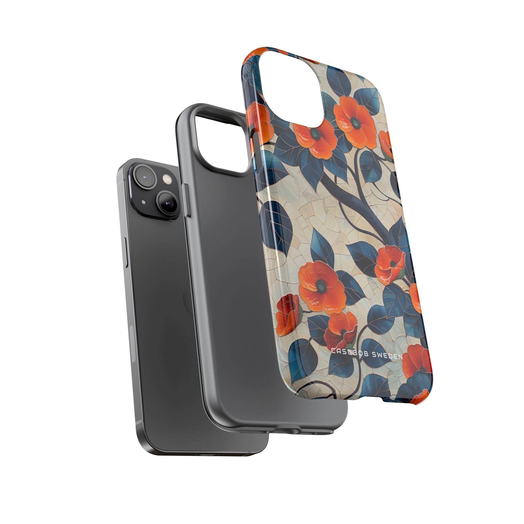 Orange Blossoms Mosaic Harmony iPhone 14 - Tough Phone Case