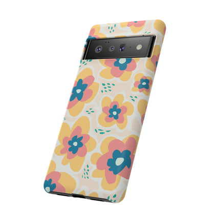 Yellow Happy Flower - Protective Phone Case