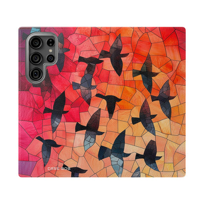 Stained Glass Birds - Samsung S23 Ultra Case - Wallet