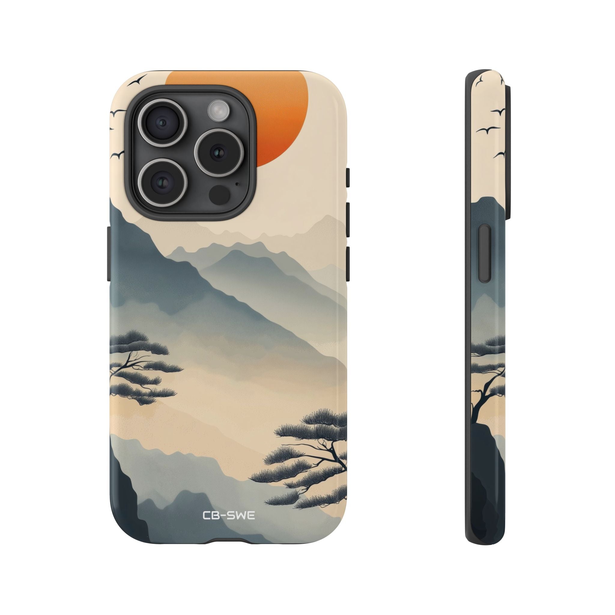 Mountains Embrace Sun - iPhone Case
