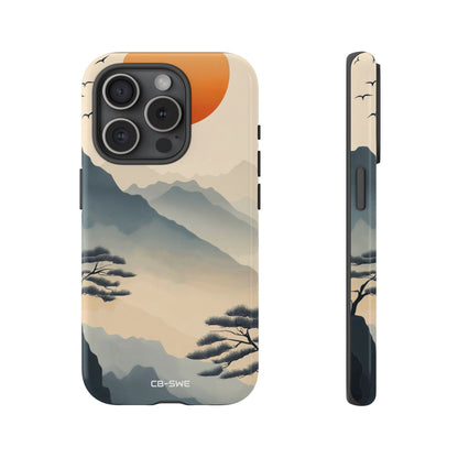 Mountains Embrace Sun - iPhone Case