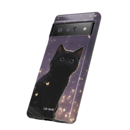 Whimsical Cat Soars - Google Pixel Case