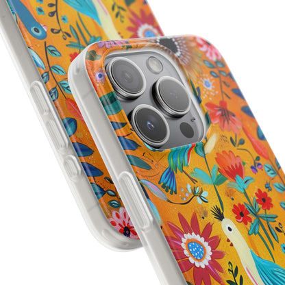 Colorful Birds Bloom iPhone 15 Pro Case - Soft