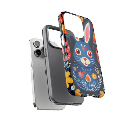 Bunny Jumps Joyfully - iPhone Case