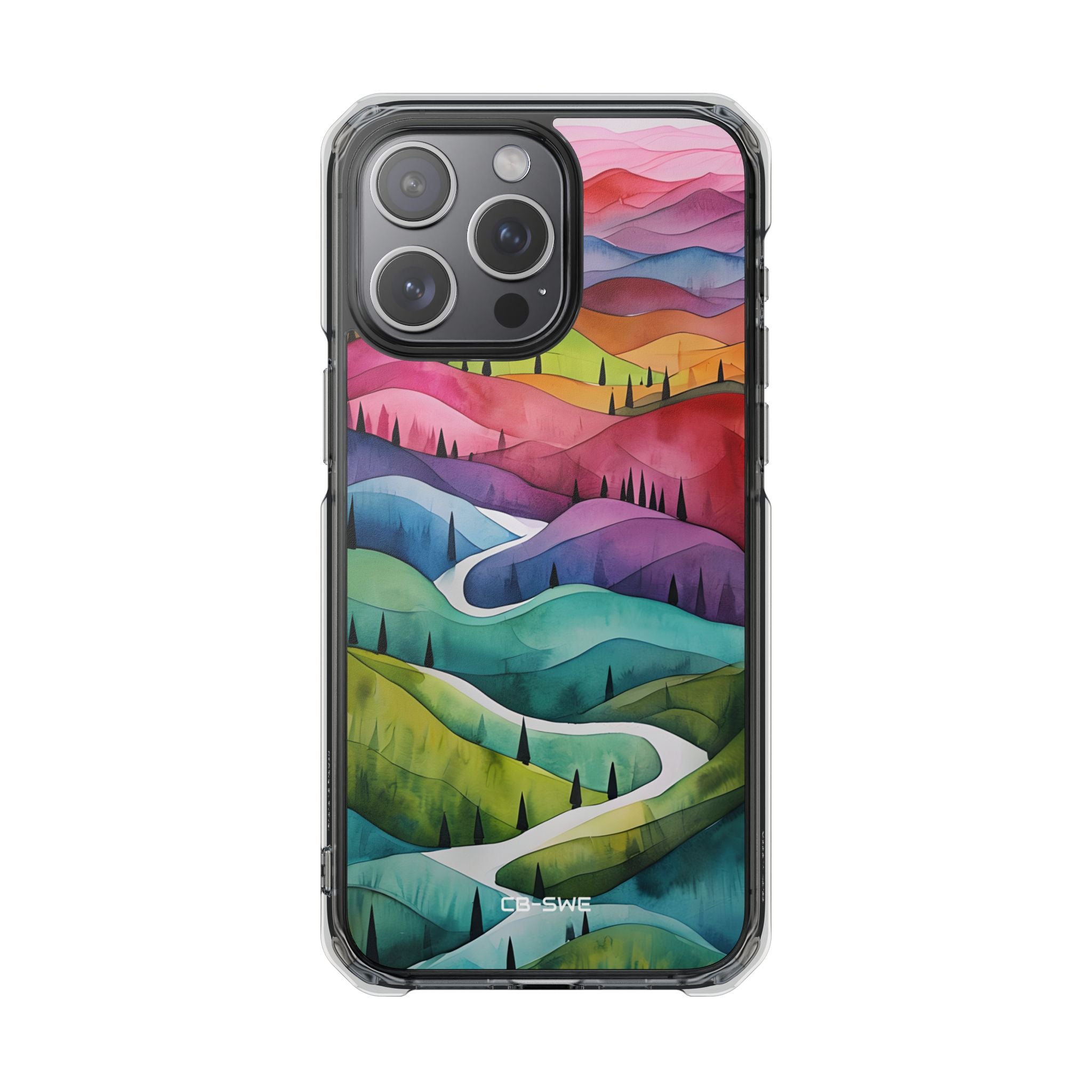 Whimsical Colorful Valleys iPhone Case - Impact