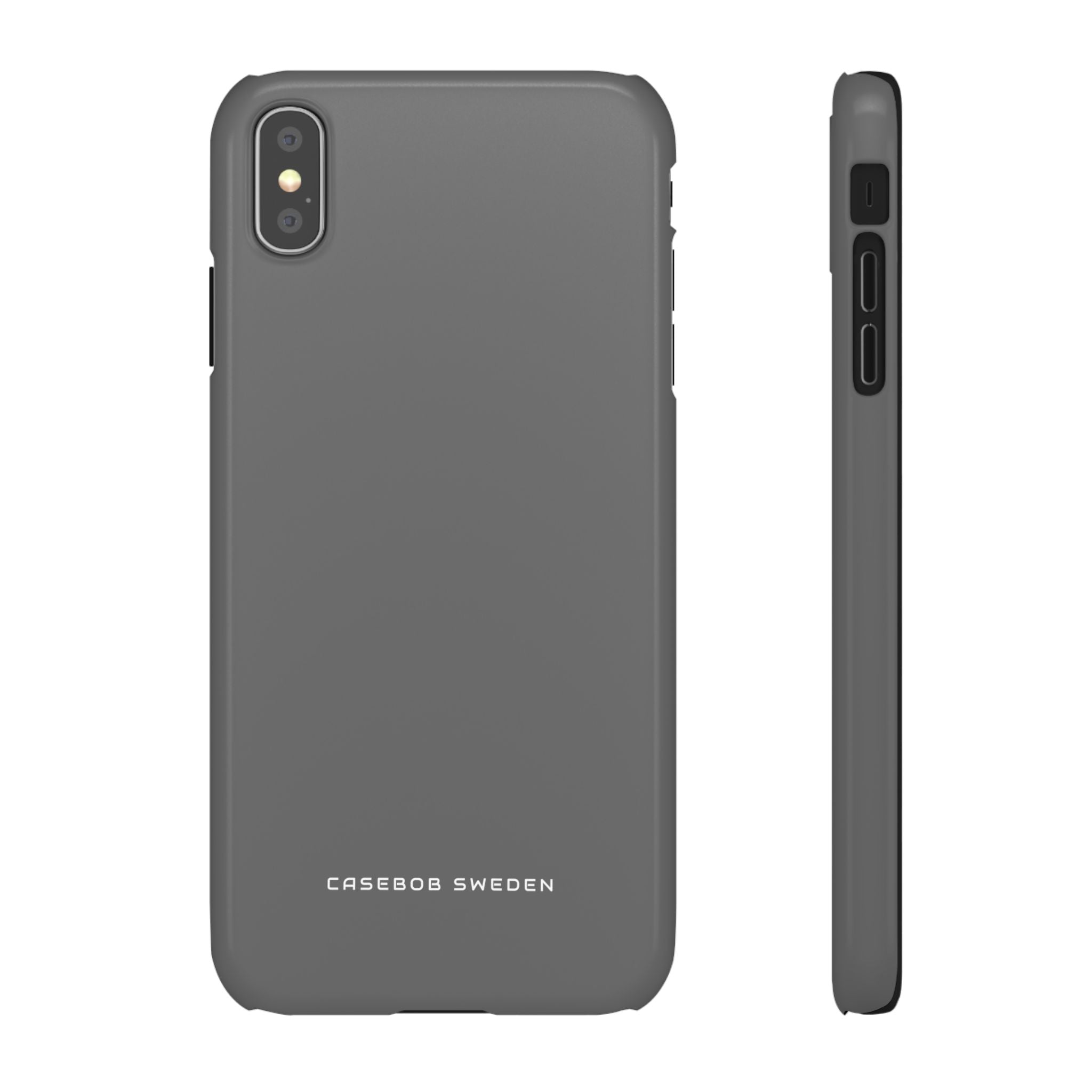 Dim Gray  iPhone X - Slim Phone Case