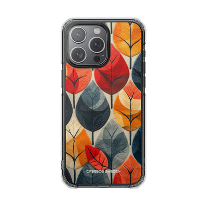 Autumn Leaf Design - Clear Impact iPhone 15 Phone Case