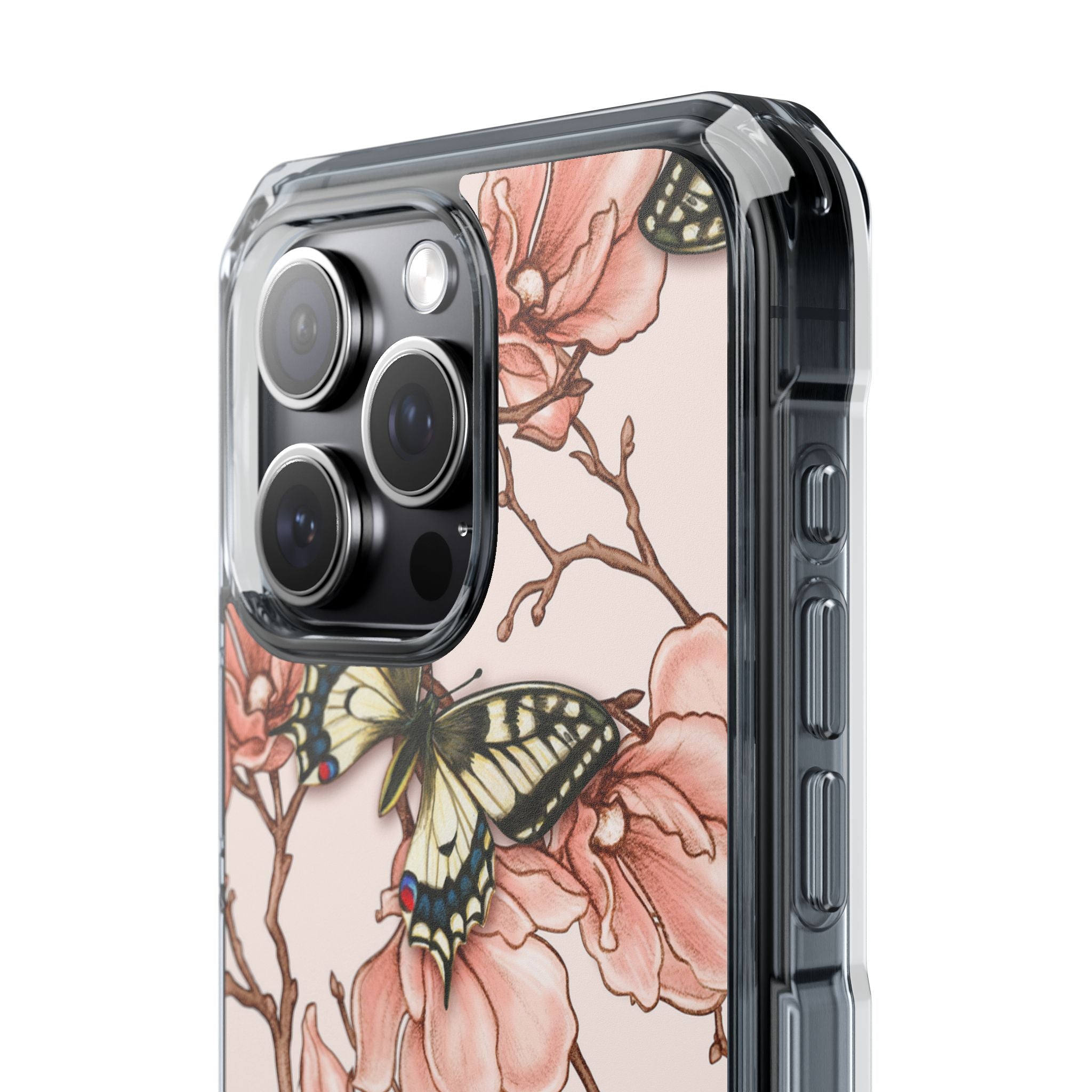 Butterflies and Magnolias Harmony iPhone Case - Impact