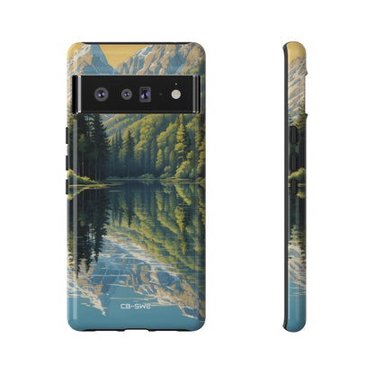 Mountain Peaks Reflect - Google Pixel Case