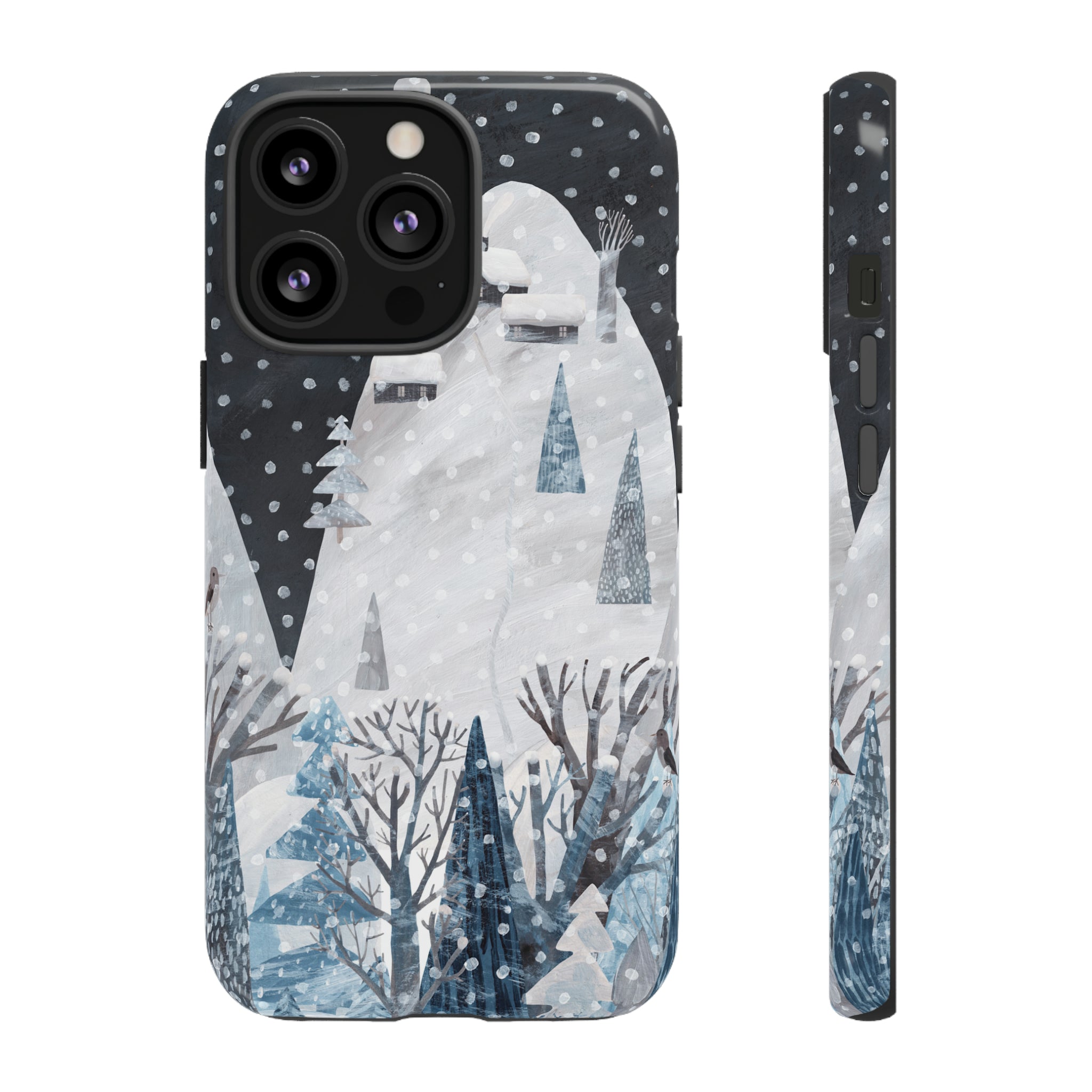 Cute Winter Landscape - Protective Phone Case