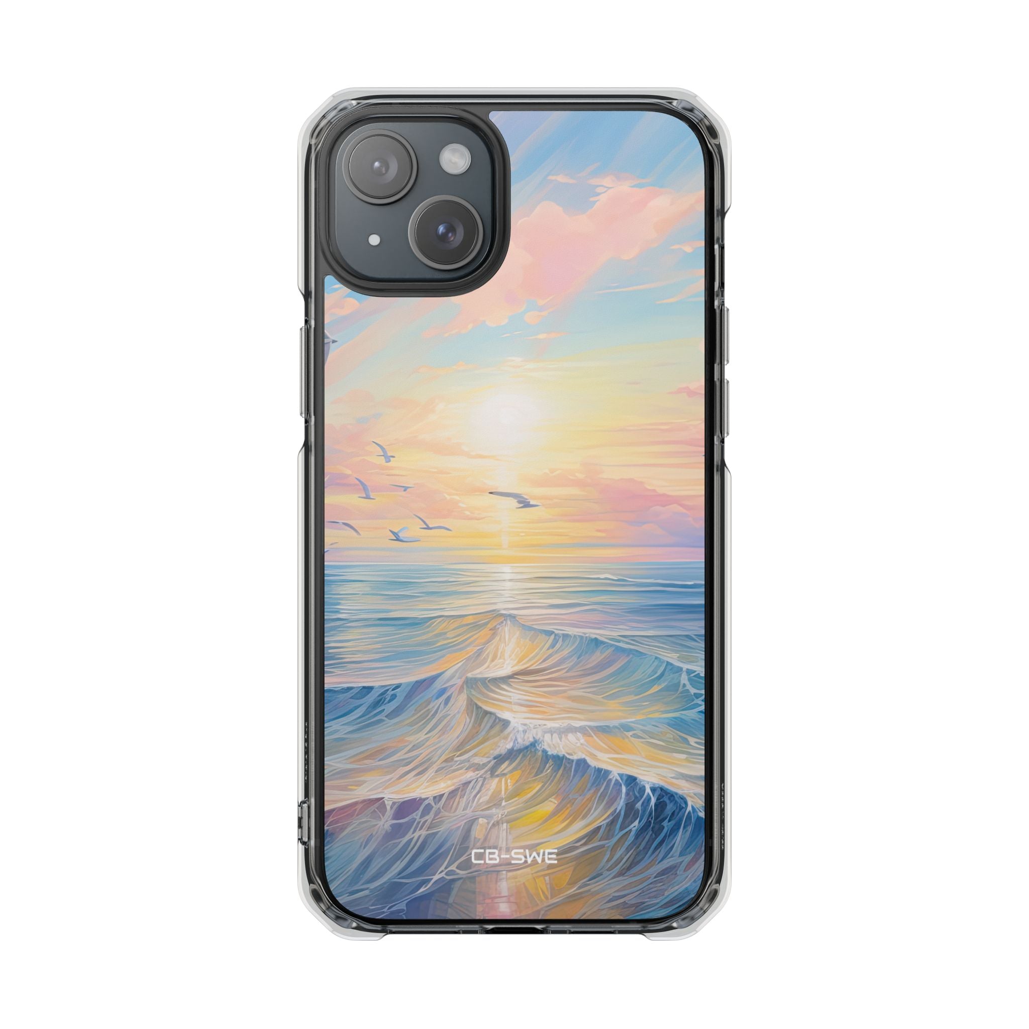 Gentle Waves Embrace iPhone Case - Impact