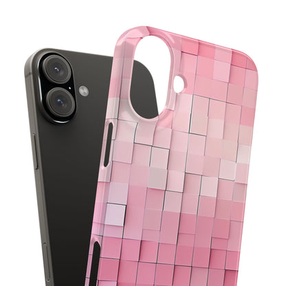 Gradient Pink Mosaic iPhone 16 - Slim Phone Case