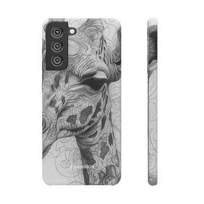 Monochrome Giraffe | Slim Phone Case for Samsung