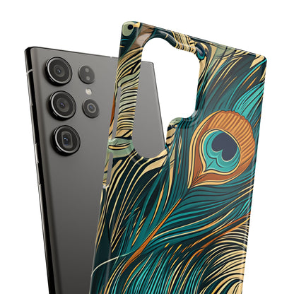 Art Nouveau Peacock Elegance Samsung S23 - Slim Phone Case