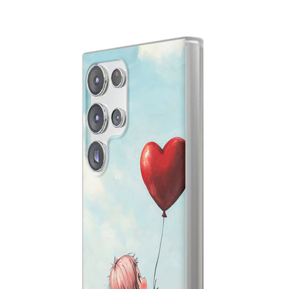 Heart Balloon Glow Samsung S23 Ultra Case - Soft