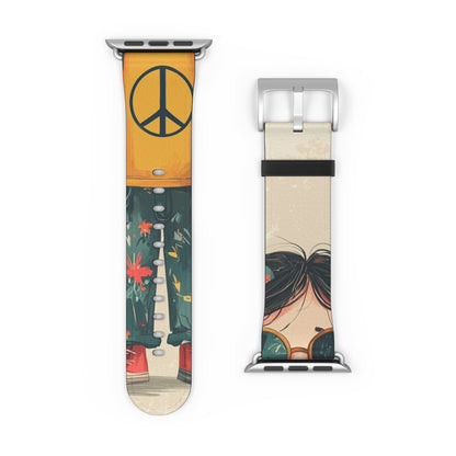 Peace Pigtails - Watch Band