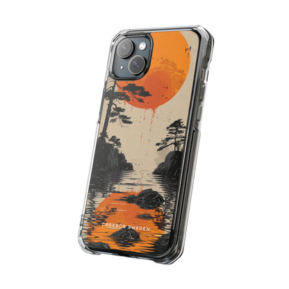 Zen Serenity Sunscape iPhone 15 - Clear Impact Phone Case