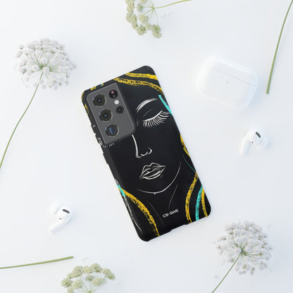 Vivid Minimalist Portrait - Samsung Case