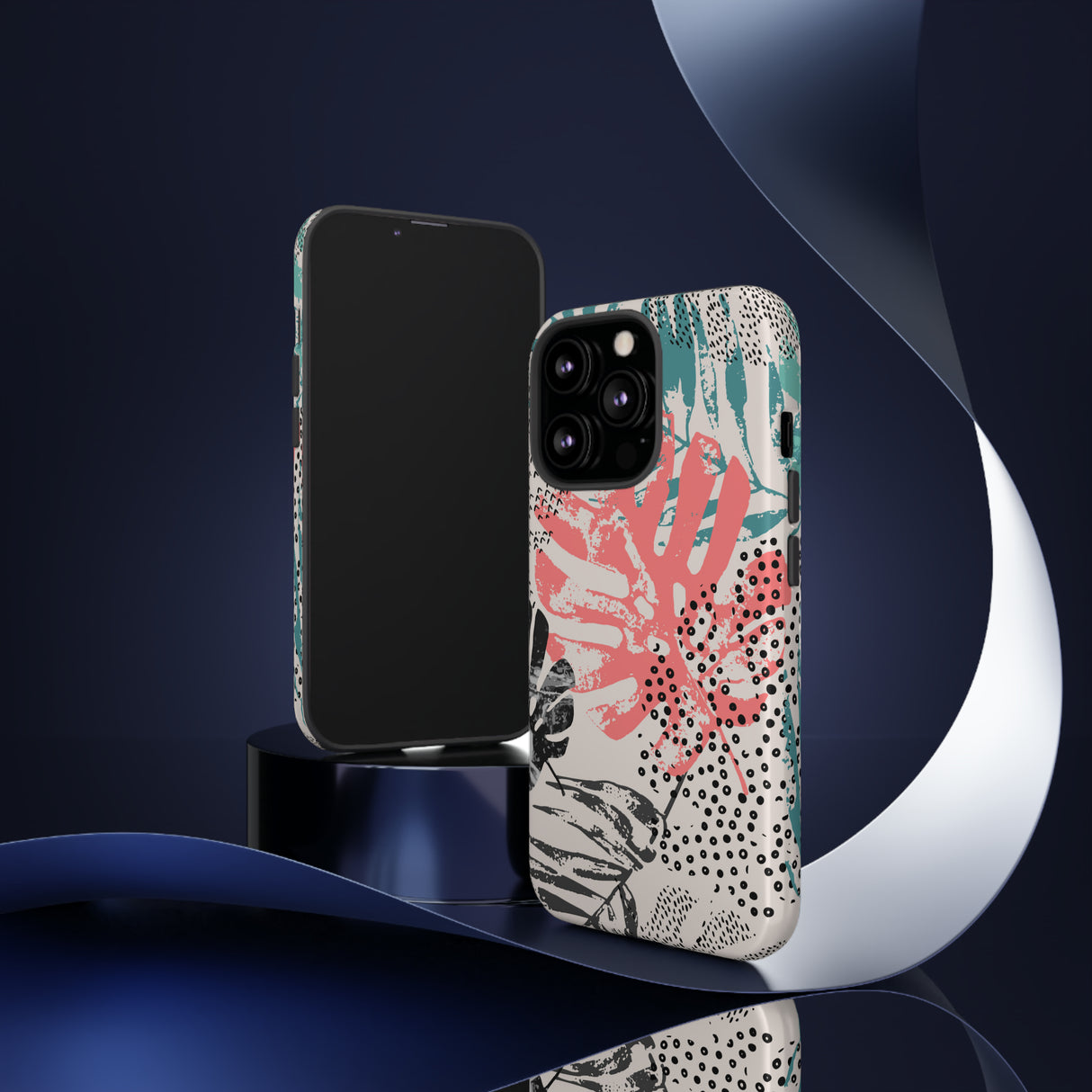 Rough Grunge Tropical - Protective Phone Case