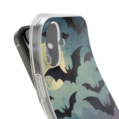 Glowing Bat Swarm iPhone 16 Case - Soft