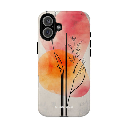 Branching Stems Sunset iPhone 16 Plus Case - Tough