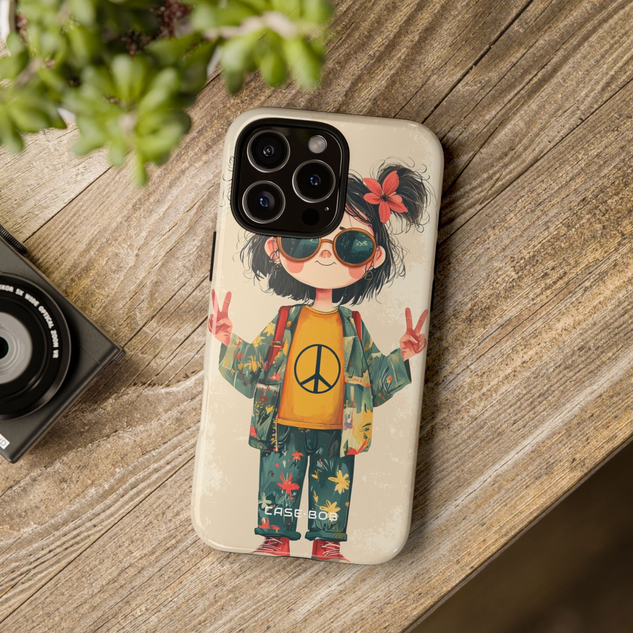 Peace Pigtails iPhone 16 Pro Max Case - Tough