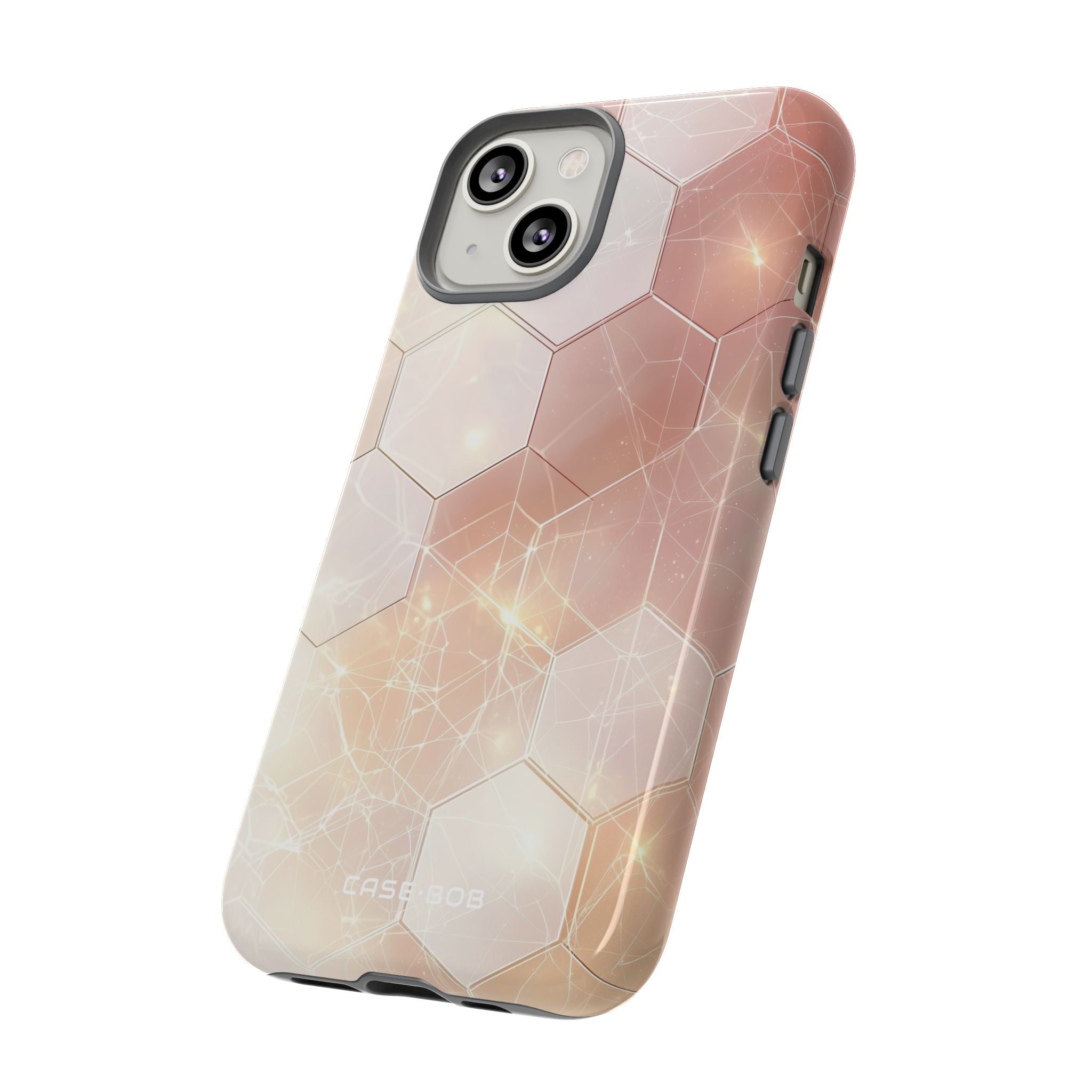 Honeycomb Glow iPhone 14 Case - Tough