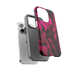 Bright Pink Ink Art iPhone Case (Protective) Phone Case