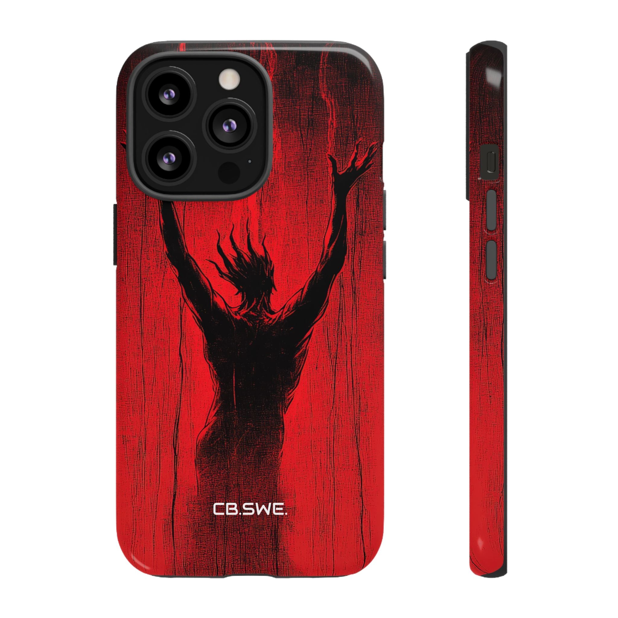 Dark Red Reflective Demons Arms Stre iPhone 13 - Tough