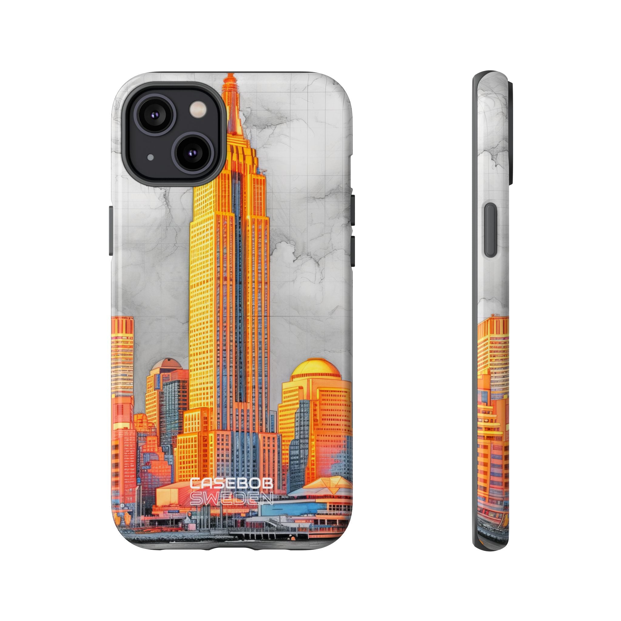 Vibrant City Skyline iPhone 14 - Tough
