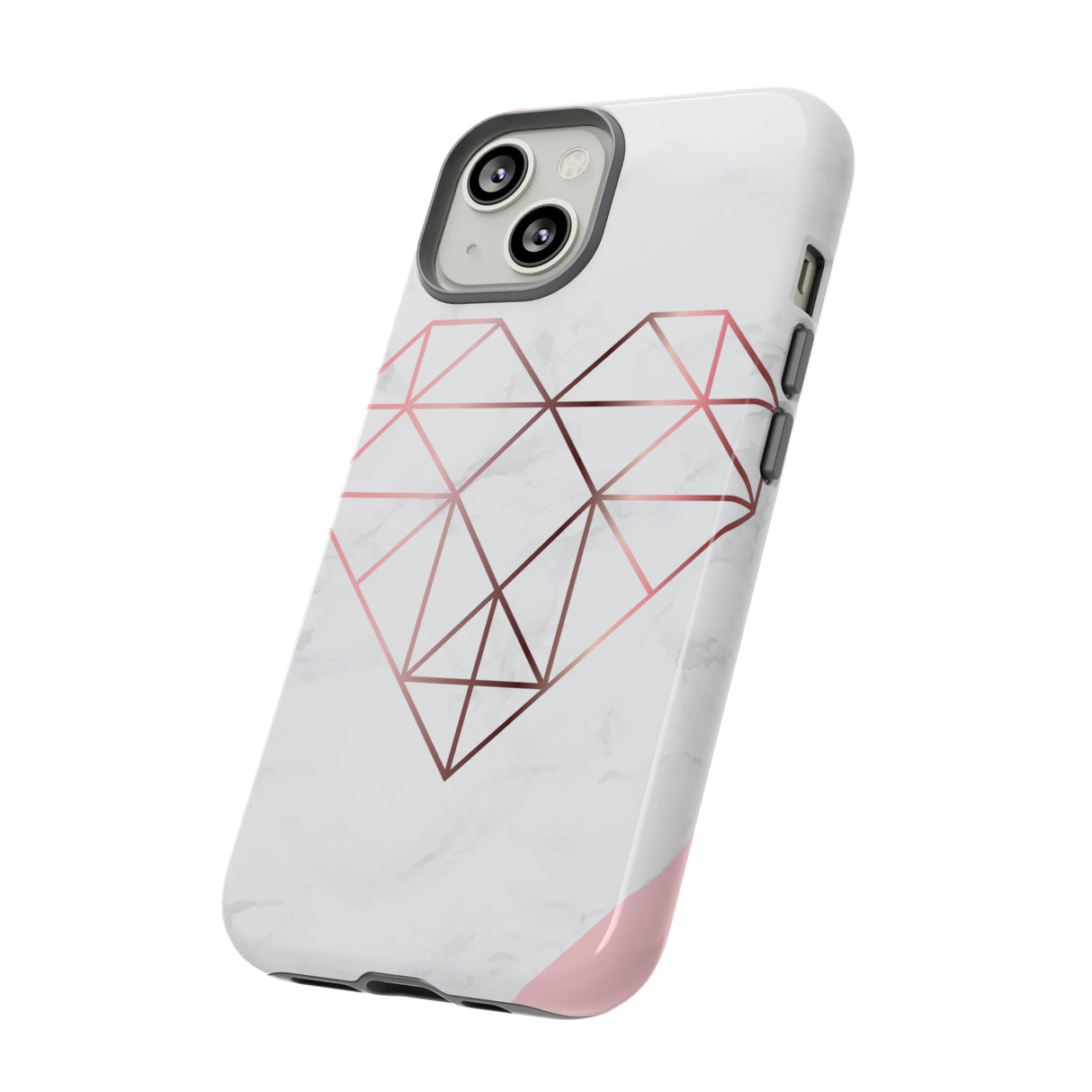 Heart Rose Gold - Protective Phone Case