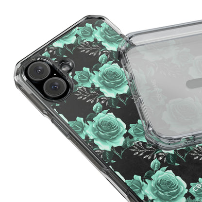 Turquoise Rose Symphony iPhone Case - Impact