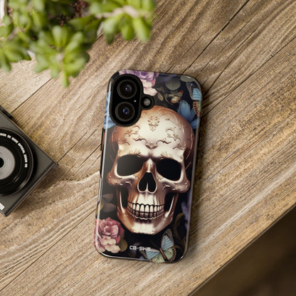 Skull Among Blossoms - iPhone Case